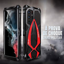 Capa Dorn Grau Militar Samsung Galaxy S24 S23 Ultra - Alumínio, Antichoque Extremo e Outdoor