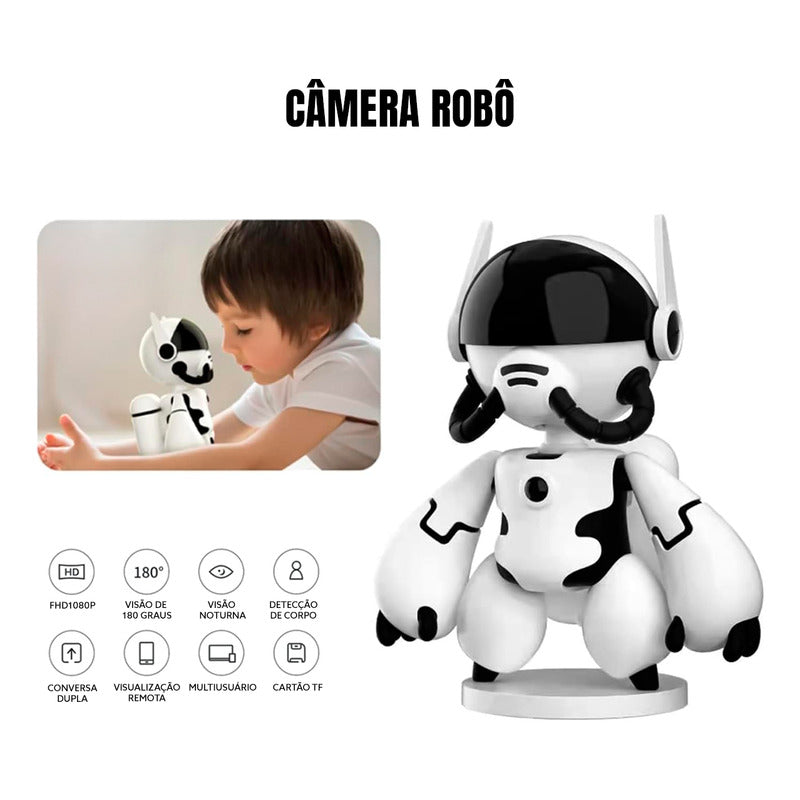 Camera Escondia Robô Brinquedo Espião Visão Noturna Rastreio