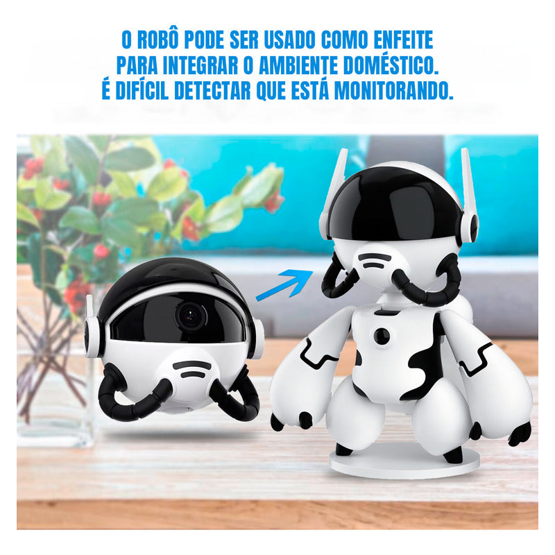 Camera Escondia Robô Brinquedo Espião Visão Noturna Rastreio