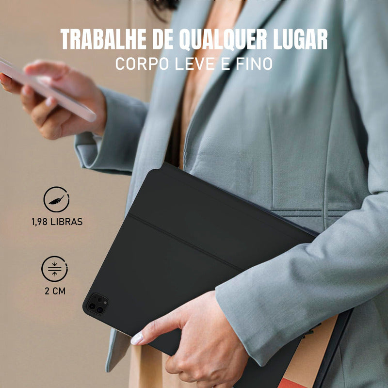 Teclado Dorn Magic Para iPad 12.9 Gen 3º 4º 5º 6º E Air 13