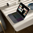 Teclado Magic Dorn DOQO para iPad Mini 6 / 7 - Touchpad, RGB Retroiluminado e Capa 360°