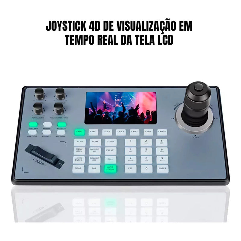 Kit Câmeras Robóticas Dorn Ptz 4k 20x + Controladora Led