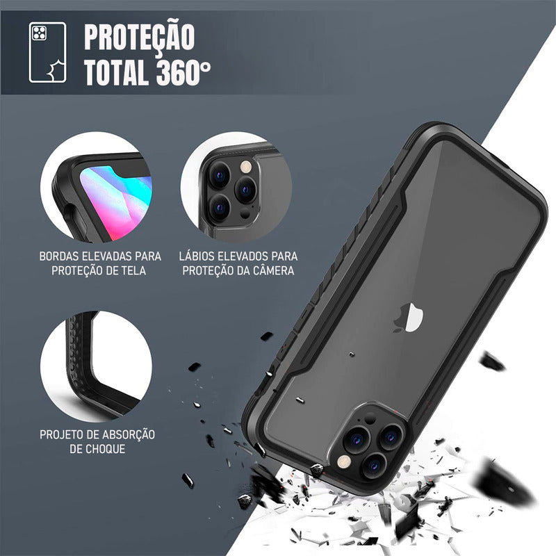 Case Anti Impacto Dorn Samsung Galaxy S24 S25 Ultra Plus - Proteção Militar Transparente 1,8m