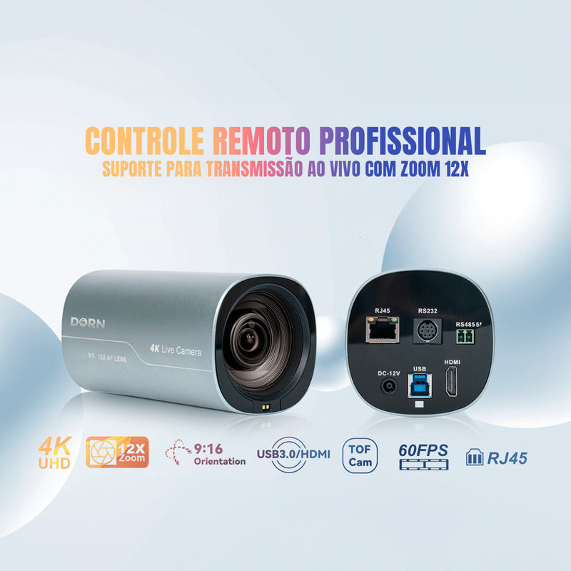 Webcam Streamcam Vertical Dorn 4k 12x Hdmi Poe 9:16