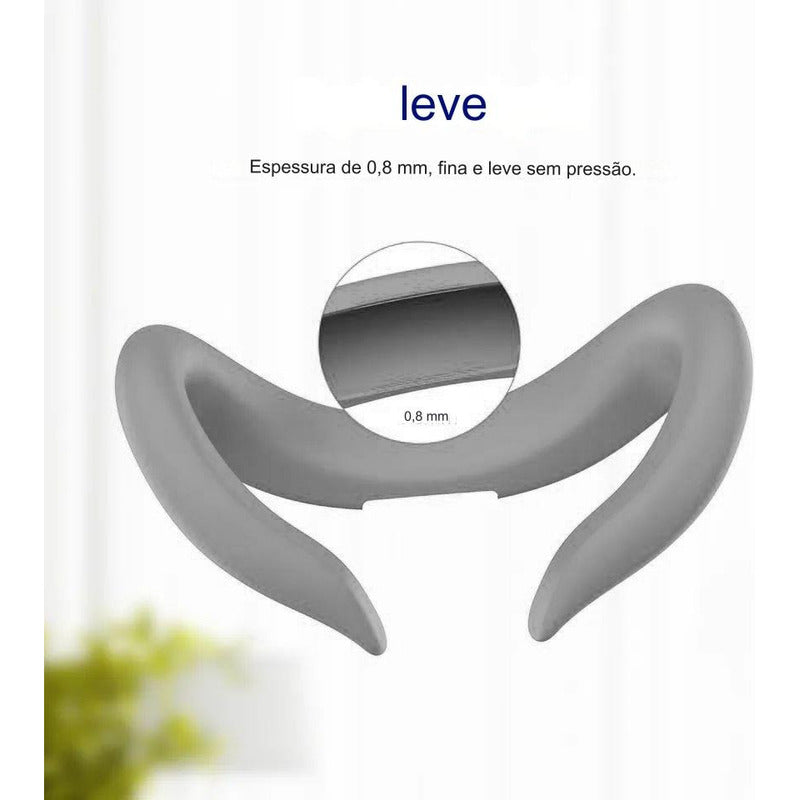 Capa Facial Silicone Á Prova De Suor Lavável Para Quest 3