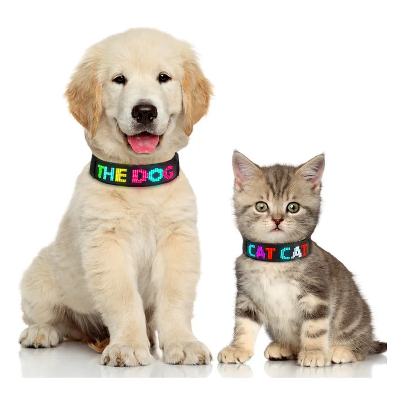 Coleira Pet Virtua Fx - Colar Led Personalizável