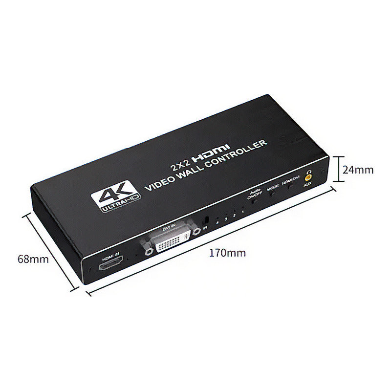 Controlador Vídeo Wall 2x2 Hdmi 4k Full Hd 1 Imagem 4 Telas