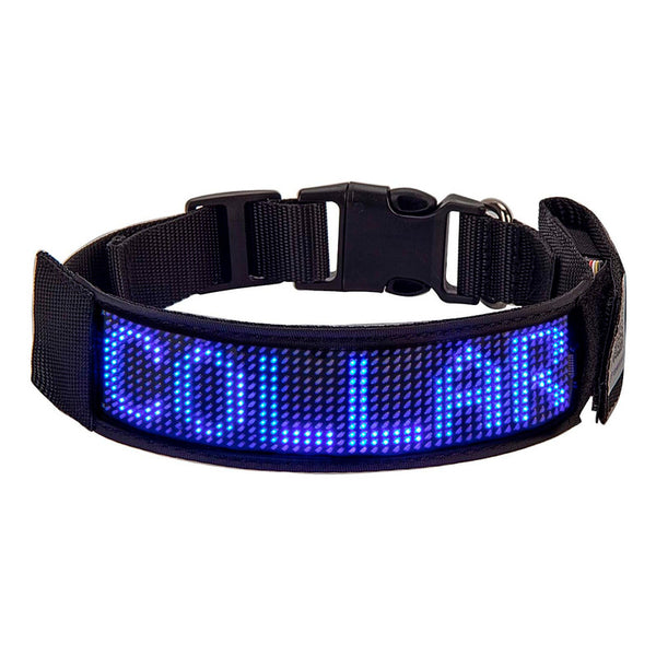 Coleira para Cachorro com LED RGB e Nome Personalizável