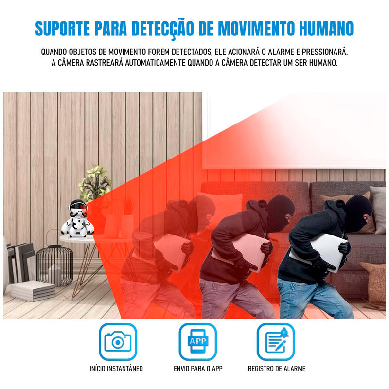 Camera Escondia Robô Brinquedo Espião Visão Noturna Rastreio