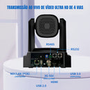 Câmera Dorn Ptz 30x Webcam Full Hd + Controladora Tela Lcd