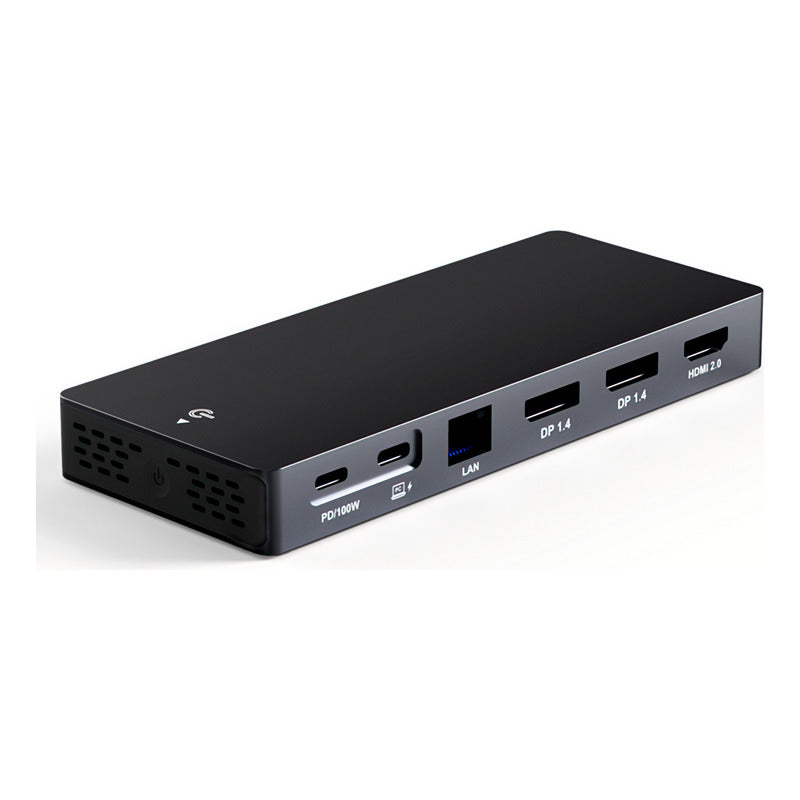 Dock Hub Usb-c Dorn 13 Em 1 P/ 3 Monitores 4k 2x Dp 1x Hdmi
