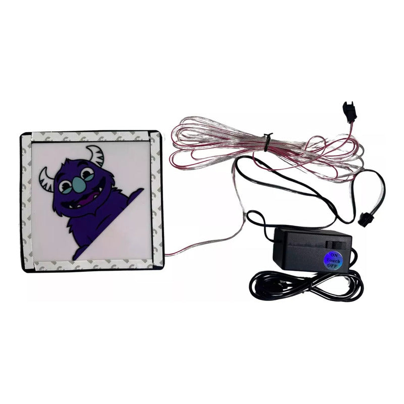 Adesivo Eletrônico Vidro Led Glow Gta Wanted Jdm Drift Night