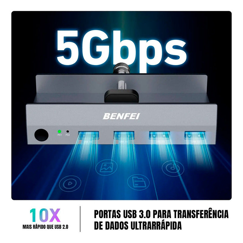 Chaveador Hub Switch Kvm 2x1 8k 60hz Hdmi Usb 4 Portas Hdcp