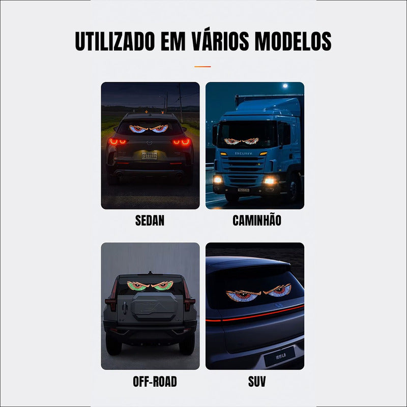 Tela Led Olhos Para Caminhões E Carros - Painel Led Virtuafx