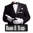 Mini Placa LED Virtua FX USB Personalizável - Crachá Digital, Bateria 25 Horas e Recarga Rápida