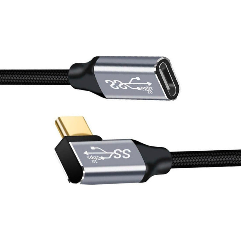Cabo Extensor Usb-c 1 Metro Blindado 100w 10gpbs 4k
