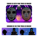 Máscara LED Virtua FX com Reconhecimento de Voz - 3.600 LEDs RGB e App para Festas e Cosplay