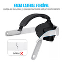 Strap VR Virtua FX - Alça de Conforto para Meta Quest 3/3S (Ajuste Multi-Ponto e Almofada Macia)