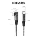 Cabo Dorn Usb-c Thunderbolt 5m 20gbps 4k 60hz Tipo-c