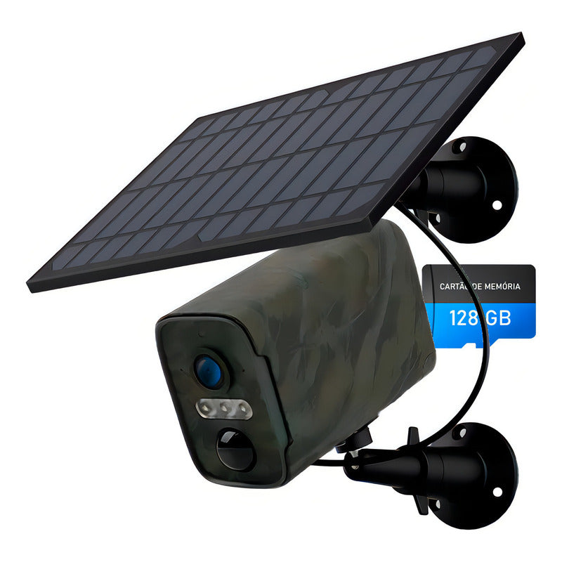 Câmera De Segurança Solar Wi-fi S6 1080p Visão Noturna