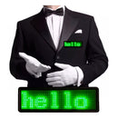 Mini Placa LED Virtua FX USB Personalizável - Crachá Digital, Bateria 25 Horas e Recarga Rápida