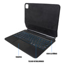 Teclado Dorn Magic Rgb Preto Para iPad 13 2024 Sem Fio
