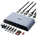 Docking Station Dorn DisplayLink 12 em 1 - 2x HDMI, Gigabit Ethernet, 4x USB 3.0 e PD 45W