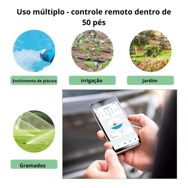 Irrigador Automático Bt Temporizador Hortas Jardins Fujin