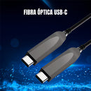 Cabo USB-C Dorn Fibra Óptica 10 Metros - 10 Gbps, 4K@60Hz e USB 3.2 Gen 2 AOC