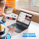 Teclado Magic Dorn DOQO para iPad Mini 6 / 7 - Touchpad, RGB Retroiluminado e Capa 360°