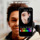 Máscara LED Virtua FX com Reconhecimento de Voz - 3.600 LEDs RGB e App para Festas e Cosplay