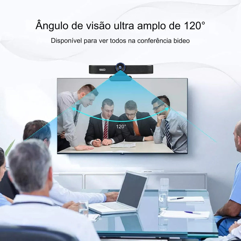 Câmera Webcam E-ptz Tenveo 4k Ultra Hd Com Ia + Controle