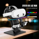 Base Dock Carregamento VR Virtua FX - Suporte Meta Quest 3/2/Pro, USB-C Magnético e Iluminação RGB