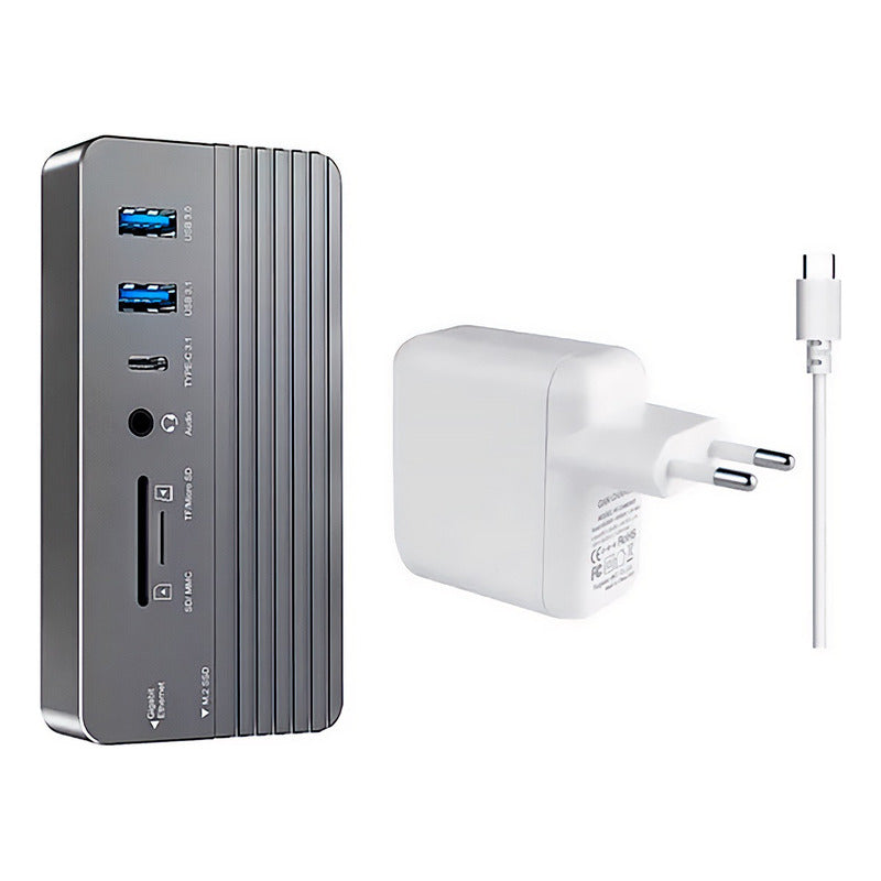 Hub Case Ssd Nvme M.2 Thunderbolt 3/4 Hdmi, Rj45, Usb