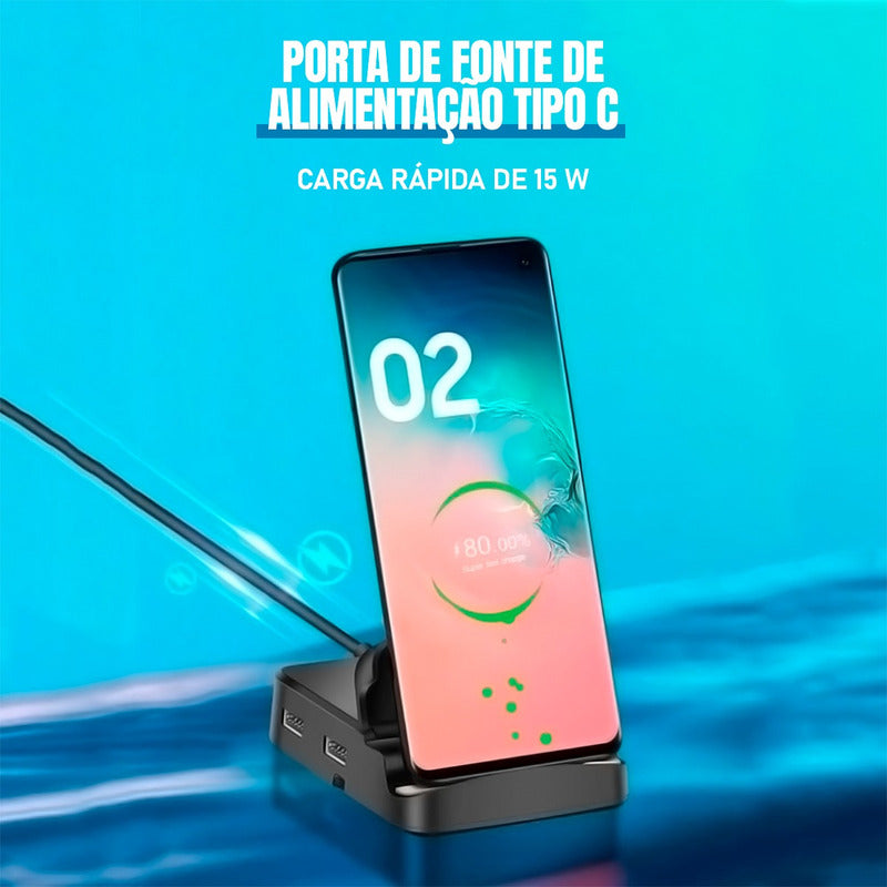 Dock Station Dex Para Android Com Hdmi 4k / Usb 3.0 / Sd