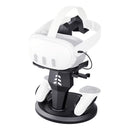 Base Dock Carregamento VR Virtua FX - Suporte Meta Quest 3/2/Pro, USB-C Magnético e Iluminação RGB