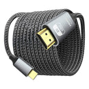 Cabo Dorn USB-C Thunderbolt 3 para HDMI - 4K@120Hz, Suporte 8K, 1080p@360Hz e MST