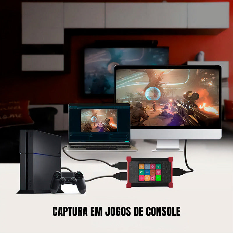 Placa De Captura Usb Hdmi 4k Hdr10 Tela Toque Touch - Dorn