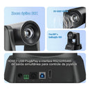 Câmera Web Dorn Ptz 20xh Full Hd Cor Preto