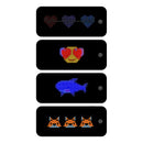 Painel LED RGB Flexível Virtua FX - Bateria USB, 17x7 cm, Controle Bluetooth e À Prova D'Água