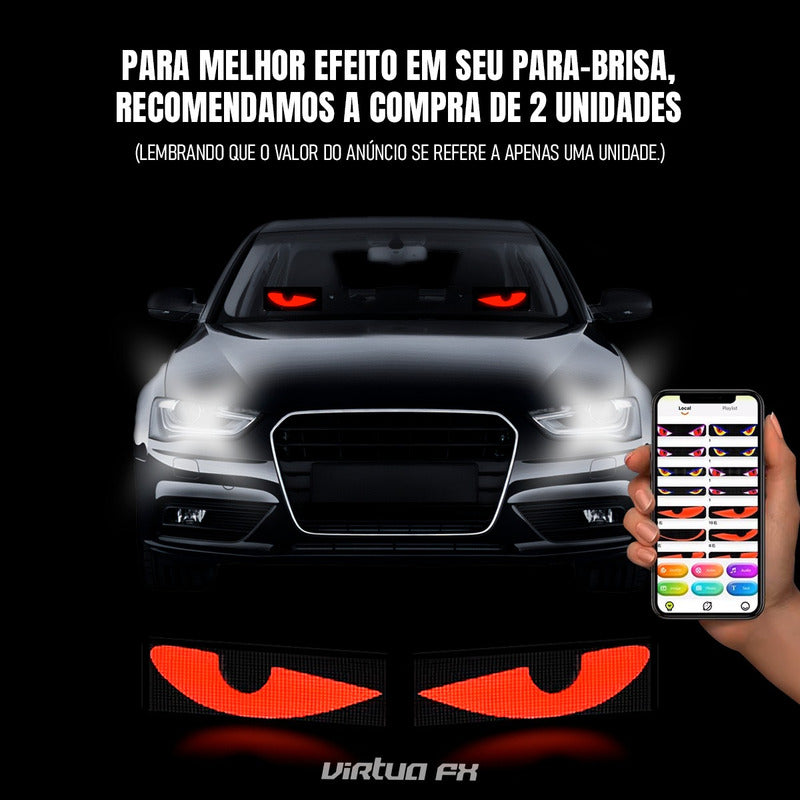 Tela Led Flexível 20x10cm Imagens E Animações Colorido