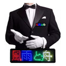 Mini Placa LED Virtua FX USB Personalizável - Crachá Digital, Bateria 25 Horas e Recarga Rápida