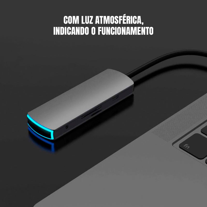 Hub Usb Basix Blue Pro 3.0/usb-c/3.1 Hdmi 5gbps.