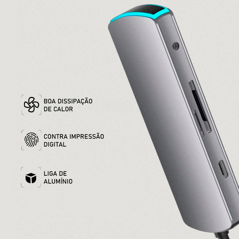 Hub Usb Basix Blue Pro 3.0/usb-c/3.1 Hdmi 5gbps.