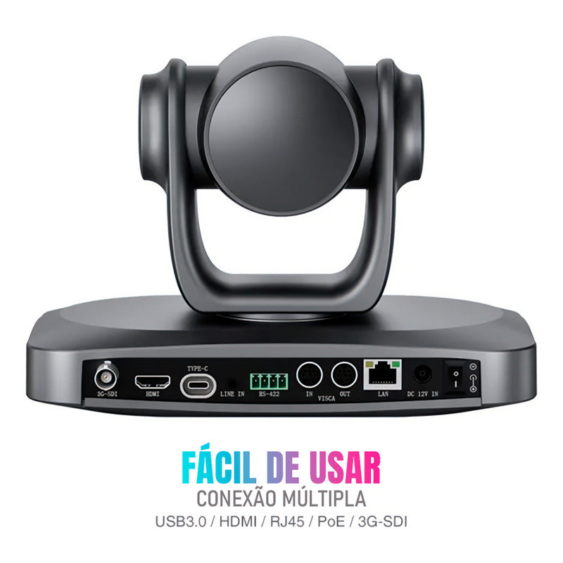 Câmera Robótica Dorn Ptz 4k 30x Hdmi Sdi Usb 3.0 Poe Multi