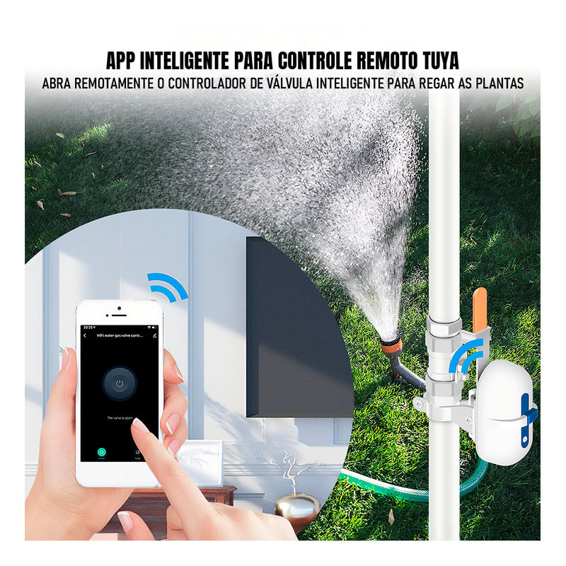 Válvula De Água Inteligente Wifi Irrigação De Jardim