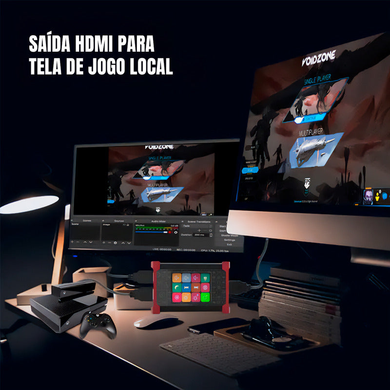 Placa De Captura Usb Hdmi 4k Hdr10 Tela Toque Touch - Dorn
