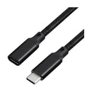 Cabo Extensor Usb-c Dorn Blindado 20gpbs 240w Cor Preto Tamanhos de 1m / 2m / 3m / 5m
