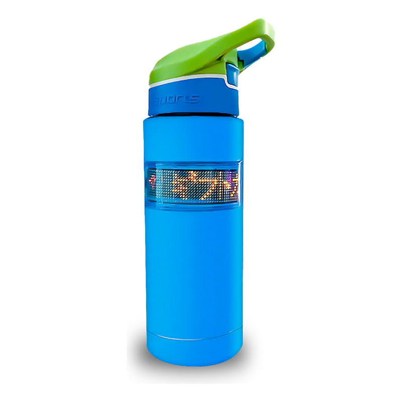 Garrafa Squeeze Agua Esportiva Com Painel Led Personalizavel