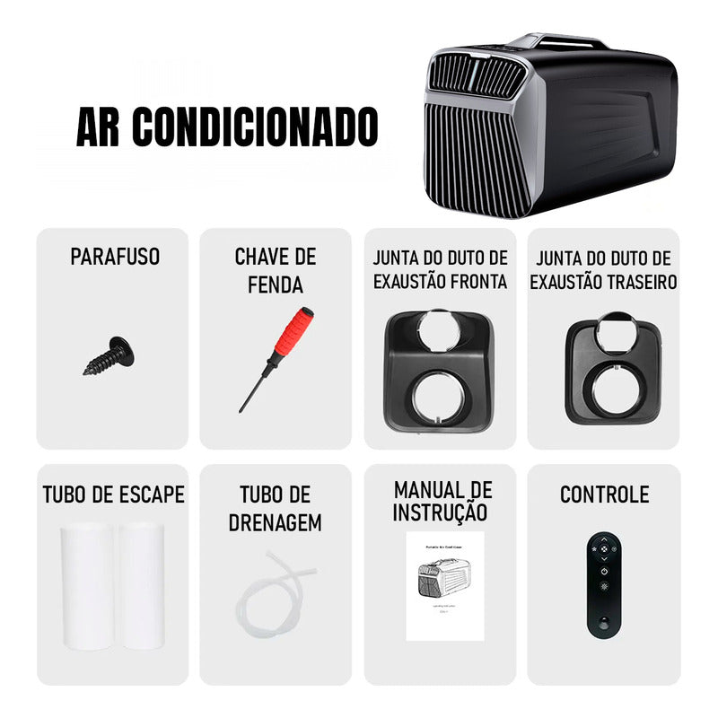 Ar Condicionado Dorn Portátil De Mão Acampamento 5200 Btu